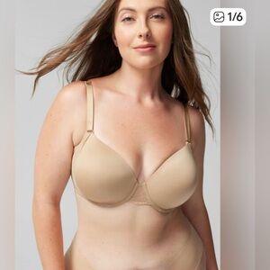 🆕NWT 42 C SOMA Vanishing 360 Perfect Coverage Bra w/ Lace Trim